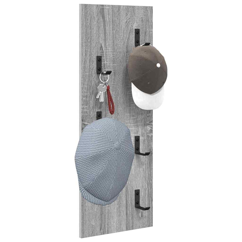 Porte-manteau mural Montage mural Sonoma gris 30 x 1.5 x 80 cm - XIOS