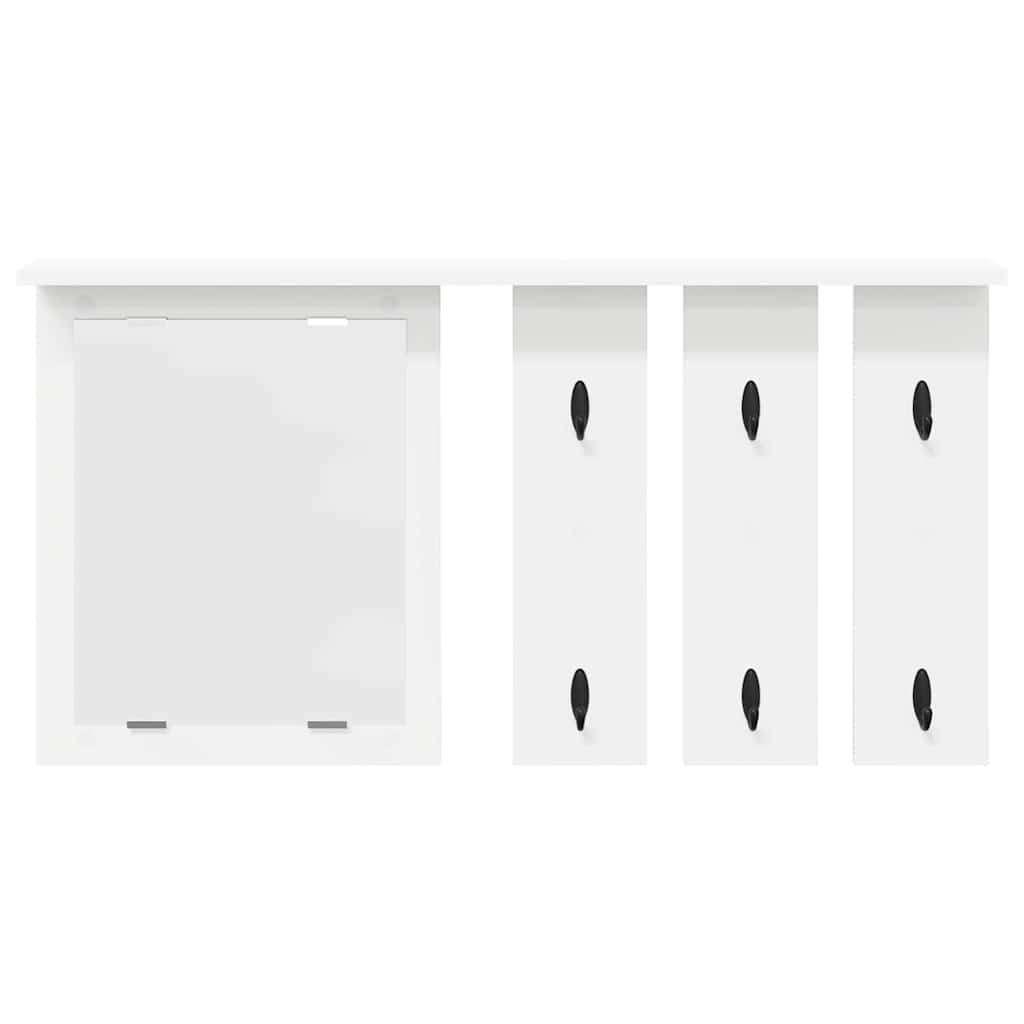 Porte-manteau mural Blanc 85 x 10 x 45 cm Bois d'ingénierie - XIOS