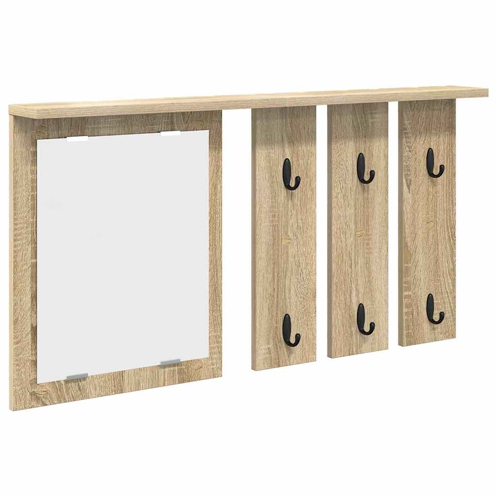 Porte-manteau mural avec étagère Chêne sonoma 85 x 10 x 45 cm - XIOS