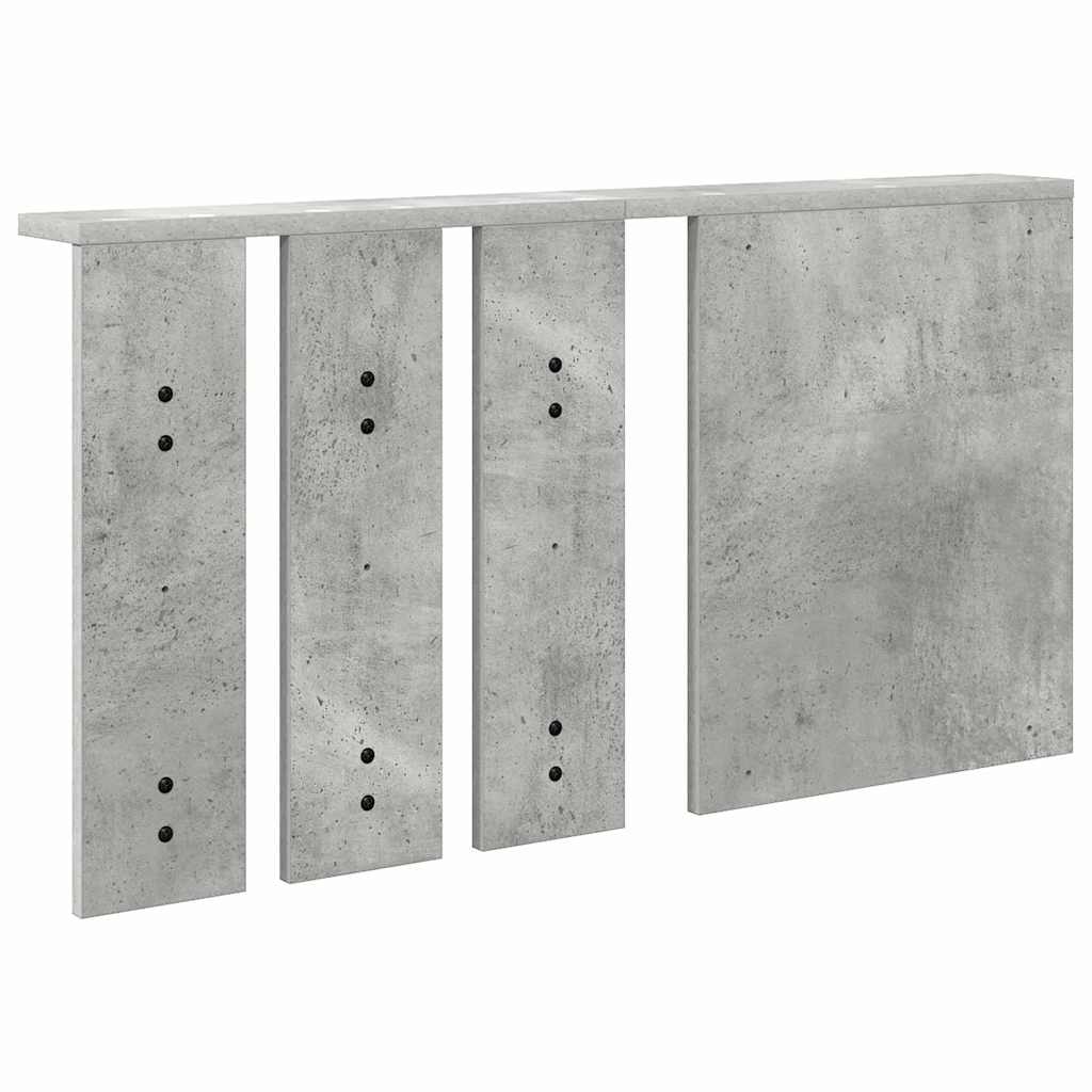 Porte-manteau mural avec étagère Gris béton 85 x 10 x 45 cm - XIOS