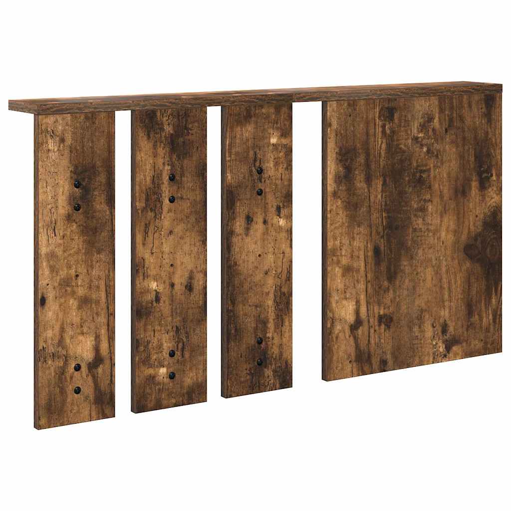 Porte-manteau mural avec étagère Chêne fumé 85 x 10 x 45 cm - XIOS