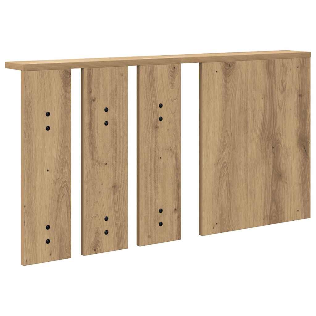 Porte-manteau mural avec miroir chêne artisanal 85 x 10 x 45 cm - XIOS