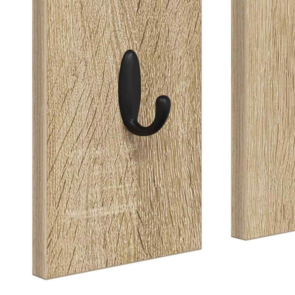 Porte-manteau mural avec étagère Chêne sonoma 84 x 10 x 80 cm - XIOS