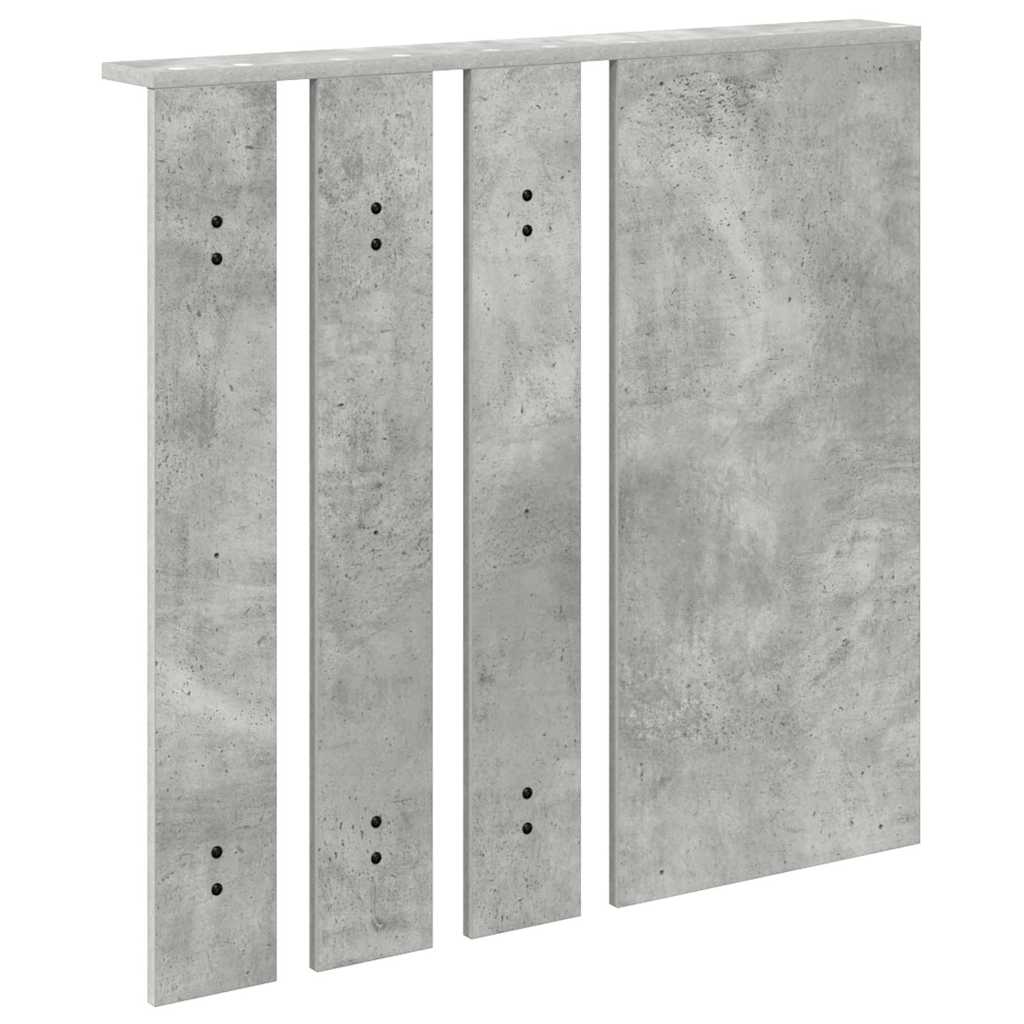 Porte-manteau mural avec étagère Gris béton 84 x 10 x 80 cm - XIOS