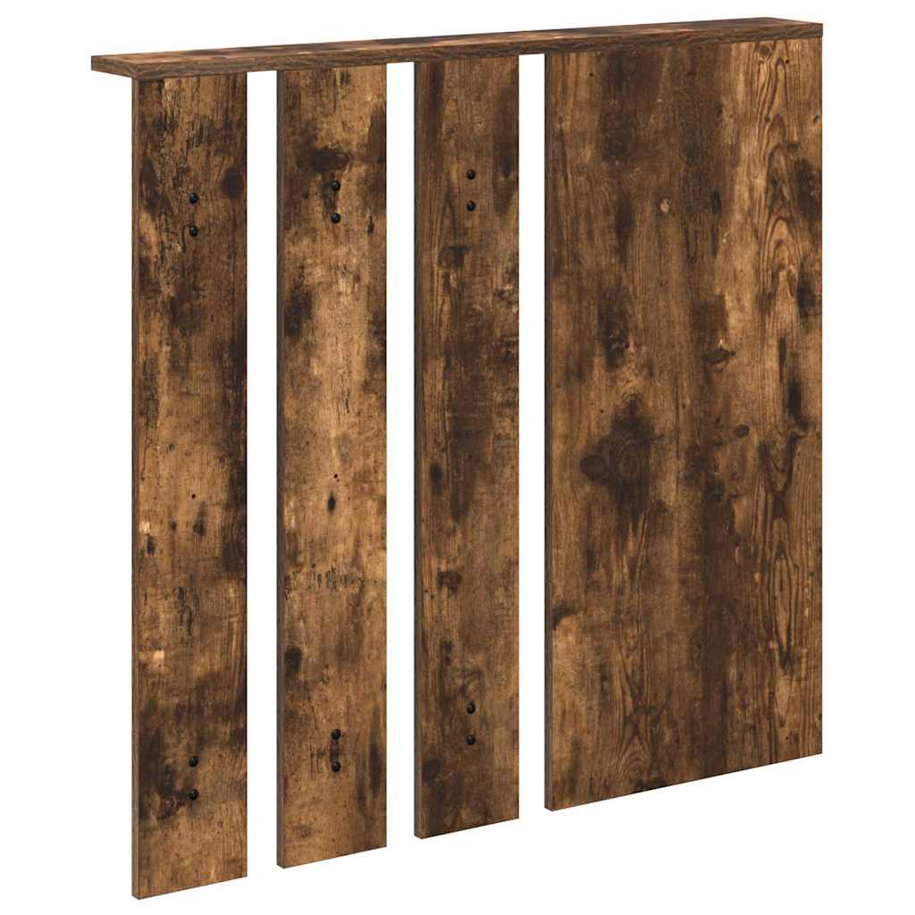 Porte-manteau mural avec étagère Chêne fumé 84 x 10 x 80 cm - XIOS