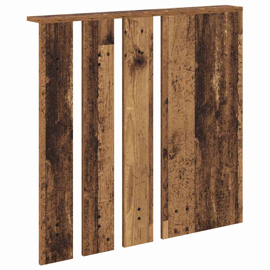 Porte-manteau mural avec étagère Bois ancien 84 x 10 x 80 cm - XIOS