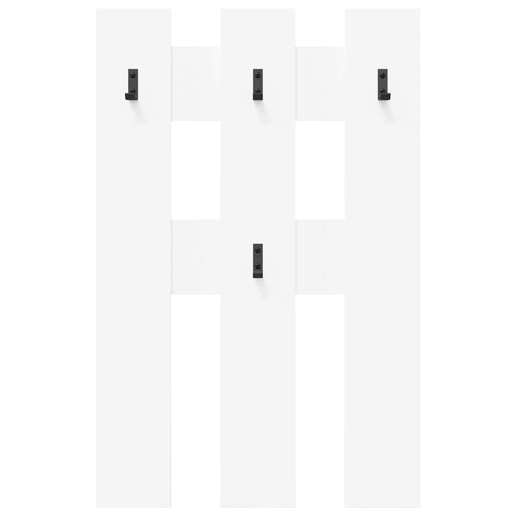 Porte-manteau mural Blanc 65 x 3 x 100 cm Bois d'ingénierie - XIOS