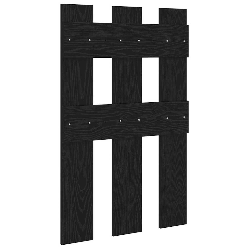 Porte-manteau mural Montage mural Chêne noir 65 x 3 x 100 cm - XIOS