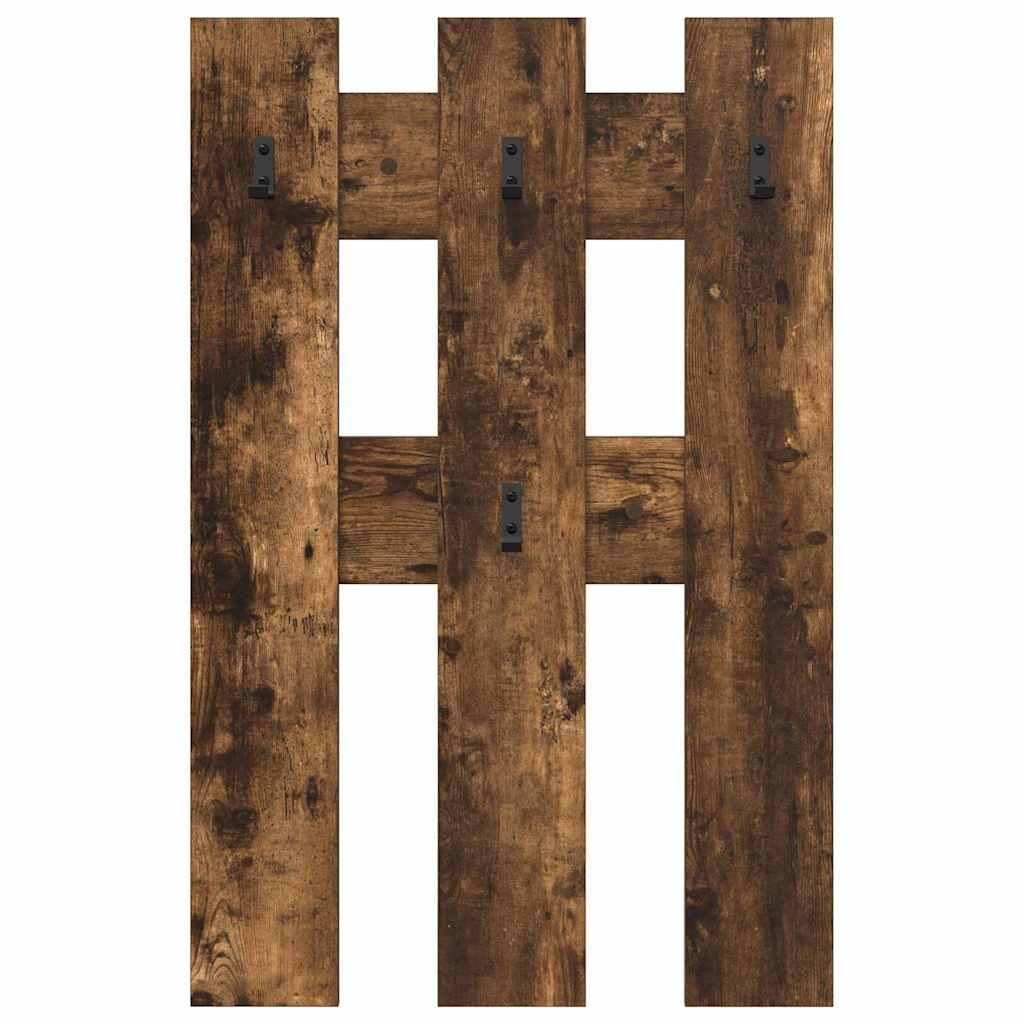 Porte-manteau mural Montage mural Chêne fumé 65 x 3 x 100 cm - XIOS