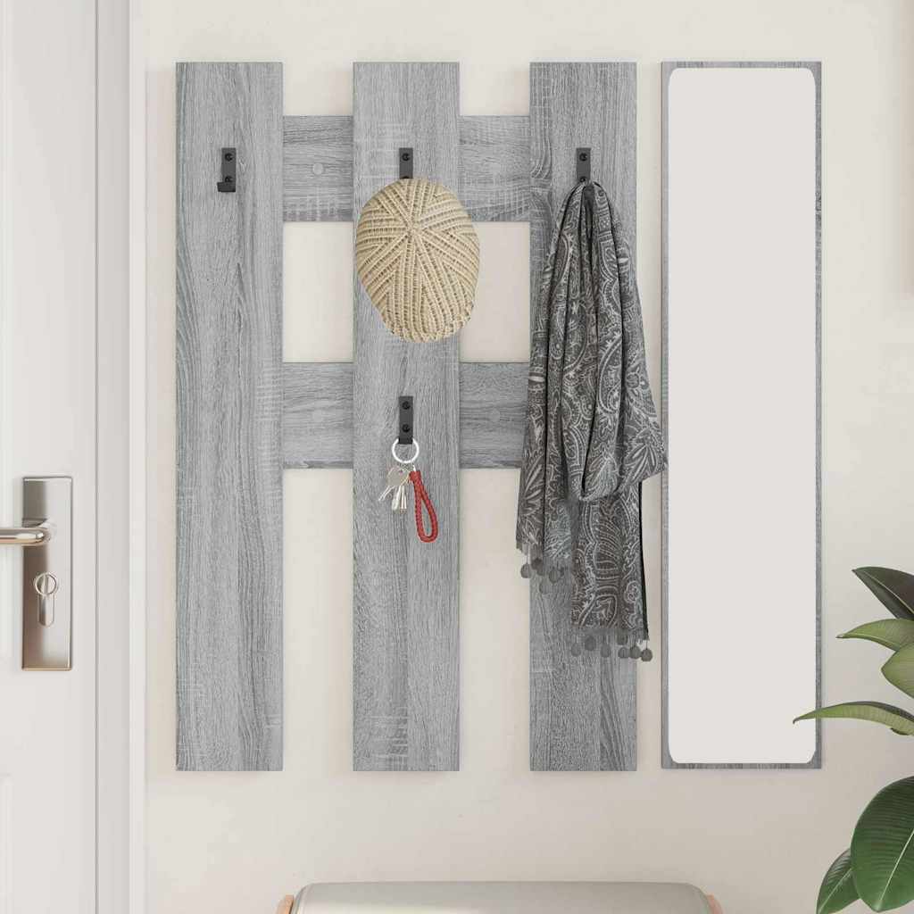 Porte-manteau mural Montage mural Sonoma gris 65 x 3 x 100 cm - XIOS