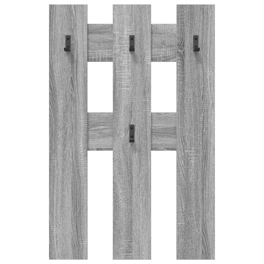 Porte-manteau mural Montage mural Sonoma gris 65 x 3 x 100 cm - XIOS