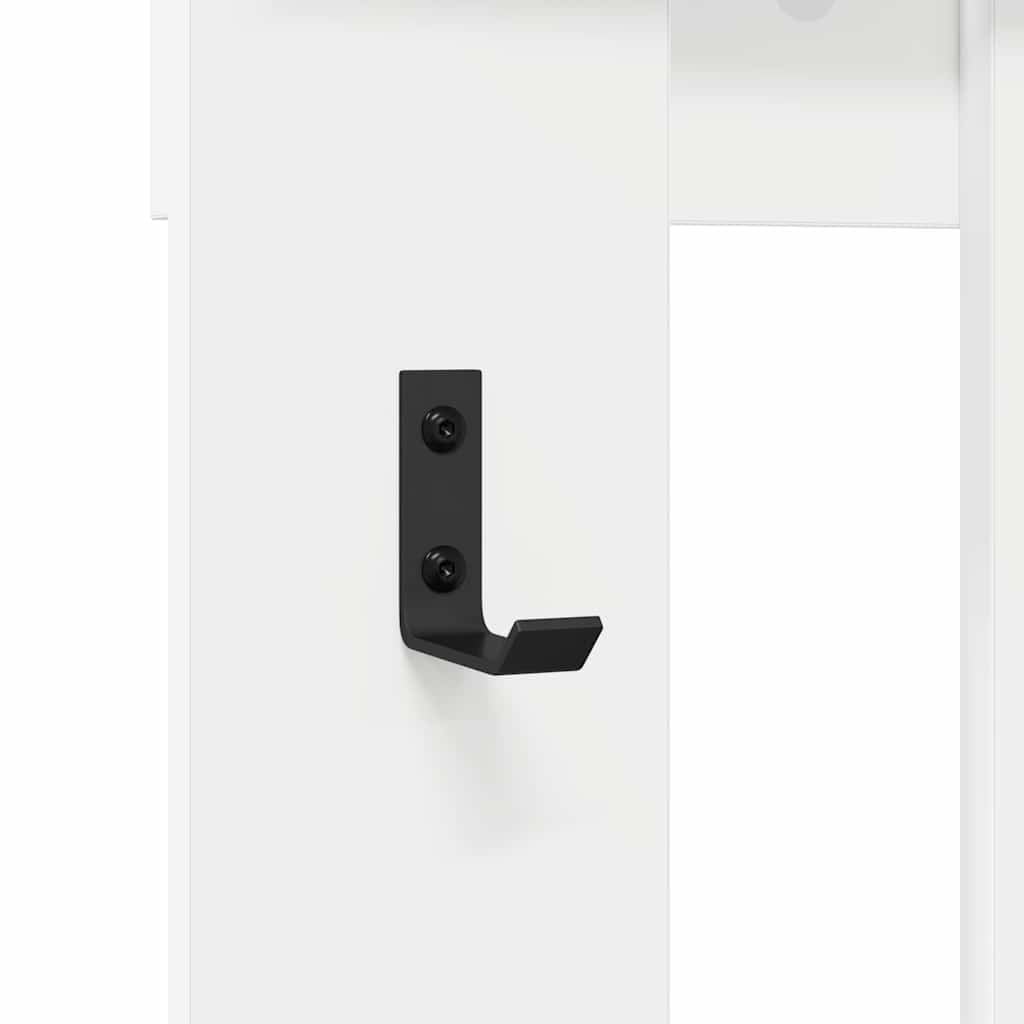 Porte-manteau mural Blanc 100 x 10 x 100 cm Bois d'ingénierie - XIOS
