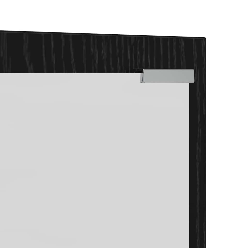 Porte-manteau mural Montage mural Chêne Noir 100 x 10 x 100 cm - XIOS