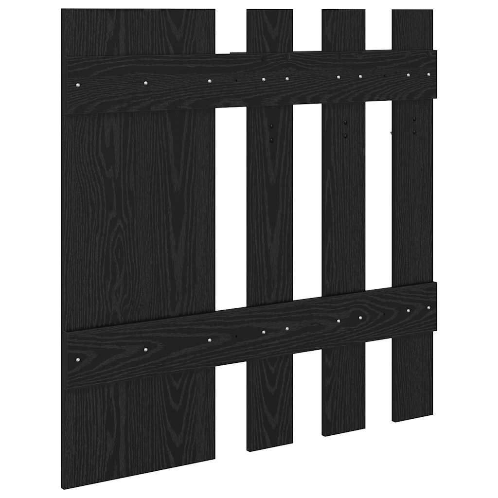 Porte-manteau mural Montage mural Chêne noir 100 x 10 x 100 cm - XIOS