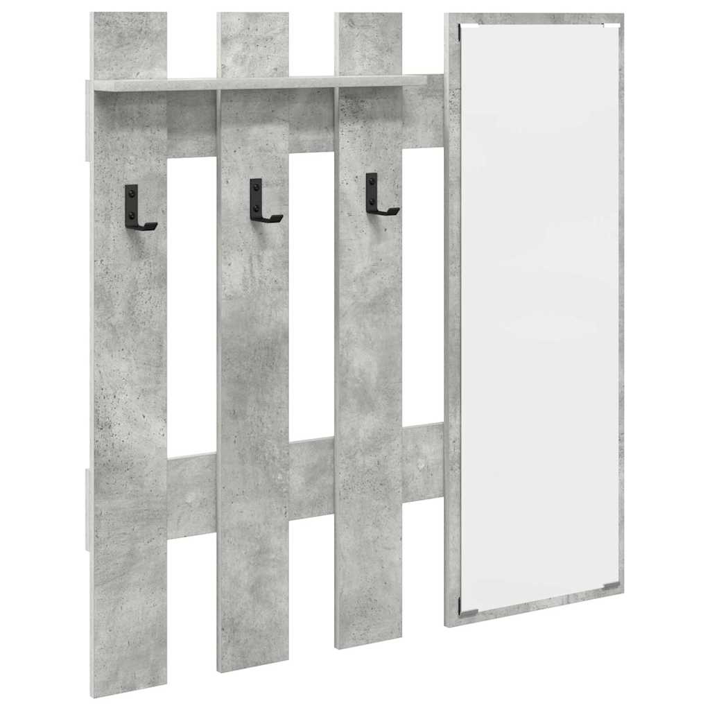 Porte-manteau mural Montage mural Gris béton 100 x 10 x 100 cm - XIOS