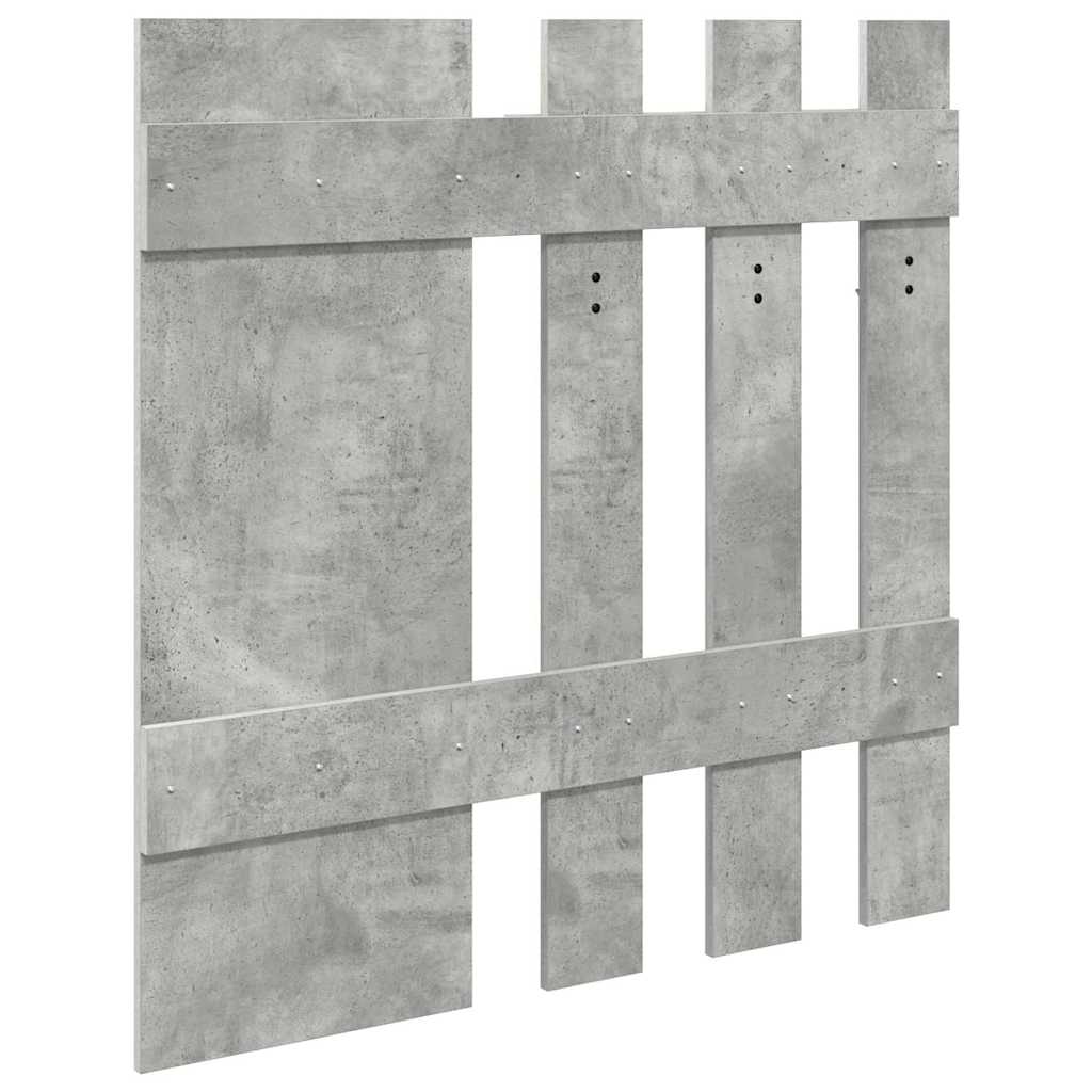 Porte-manteau mural Montage mural Gris béton 100 x 10 x 100 cm - XIOS