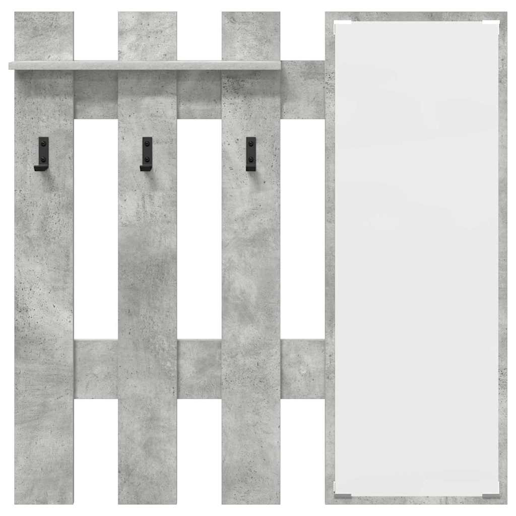 Porte-manteau mural Montage mural Gris béton 100 x 10 x 100 cm - XIOS