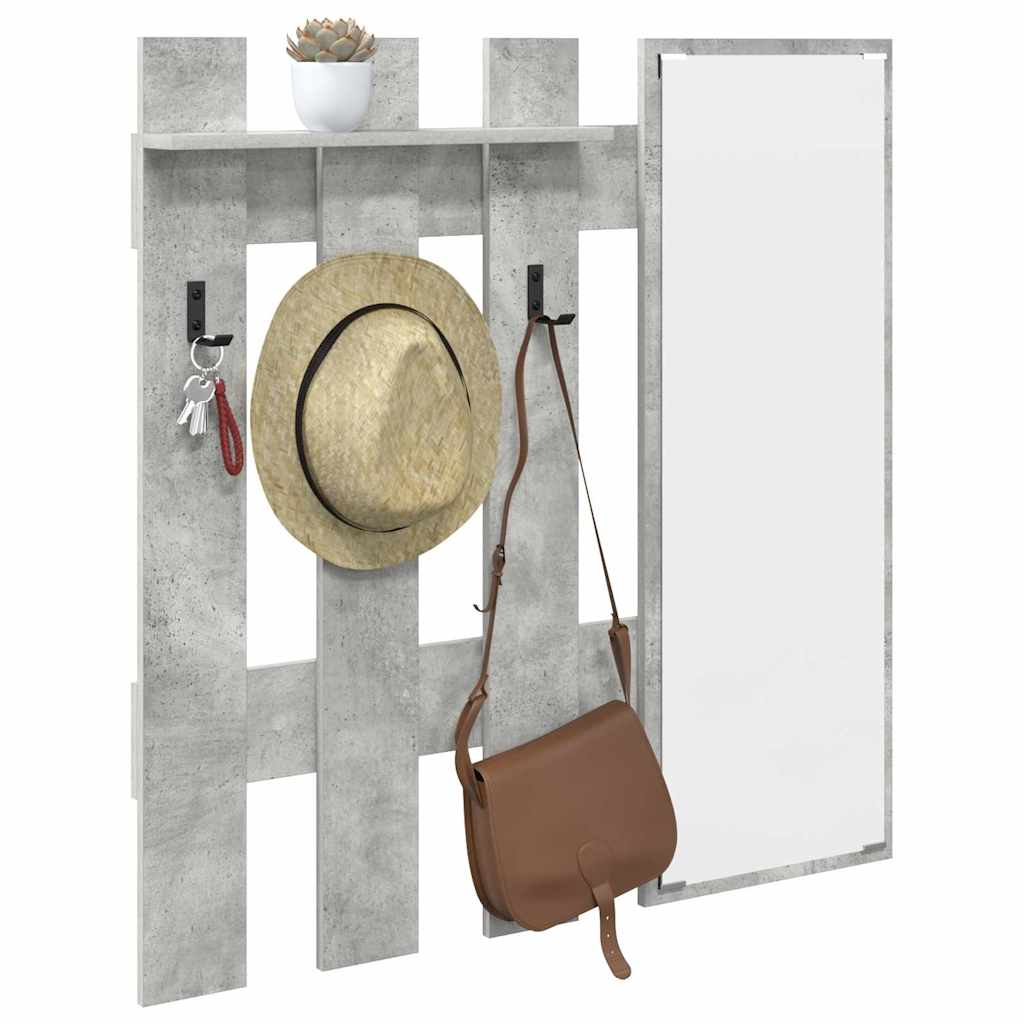 Porte-manteau mural Montage mural Gris Béton 100 x 10 x 100 cm - XIOS