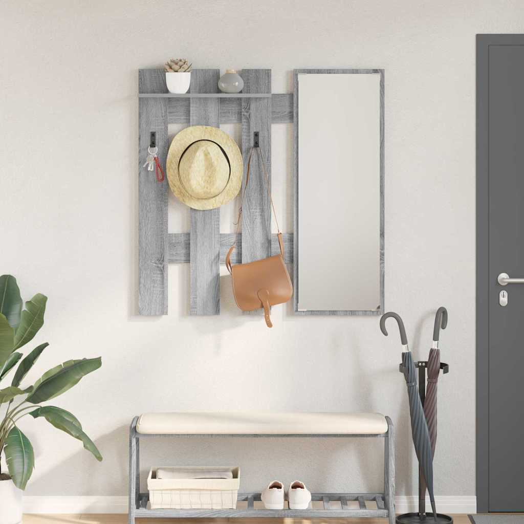 Porte-manteau mural Montage mural Gris sonoma 100 x 10 x 100 cm