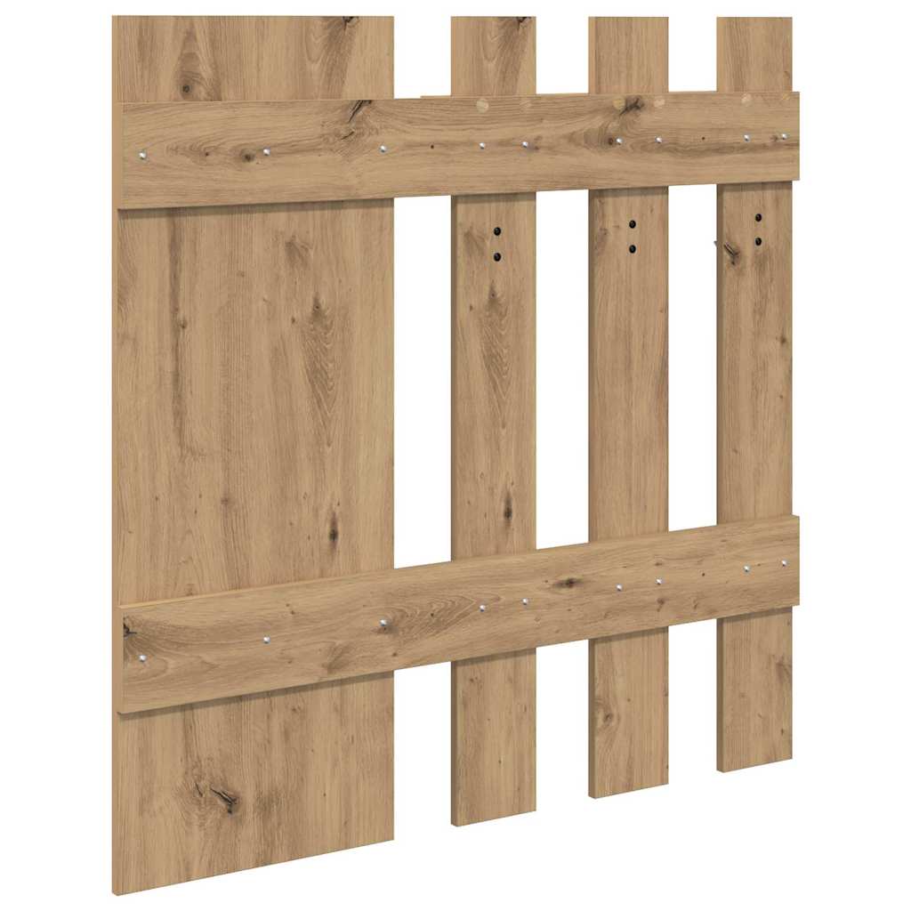 Porte-manteau mural Chêne artisanal 100 x 10 x 100 cm - XIOS