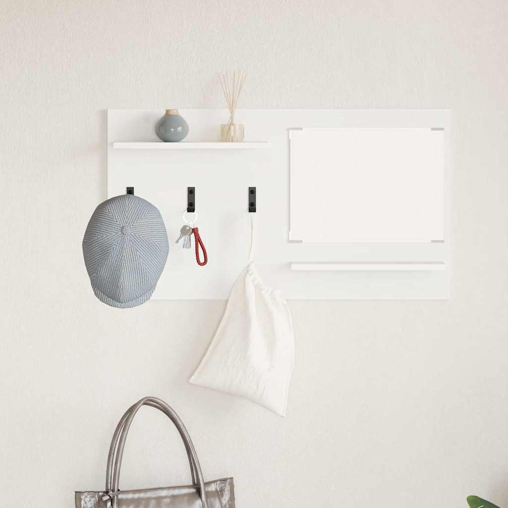 Porte-manteau mural Blanc 90 x 10 x 50 cm Bois d'ingénierie - XIOS