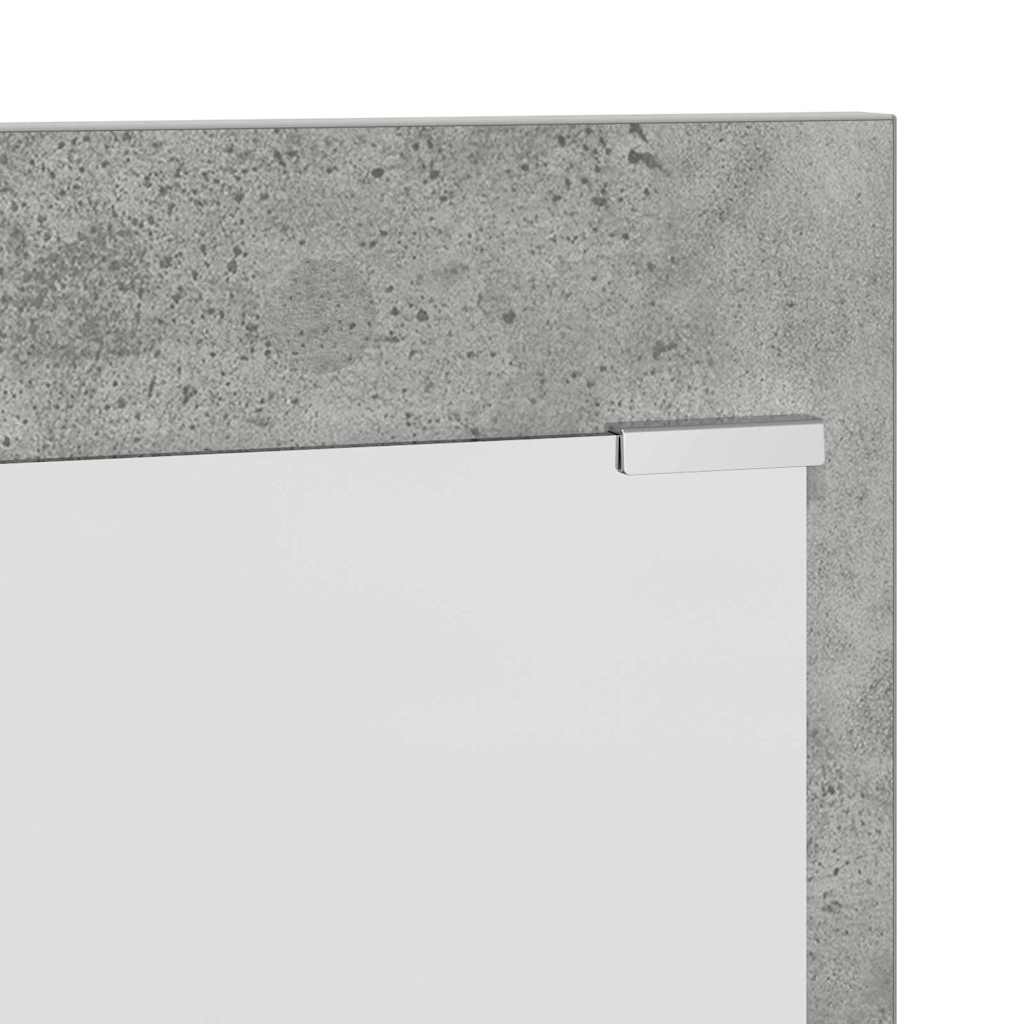 Porte-manteau mural avec étagère Gris béton 90 x 10 x 50 cm - XIOS