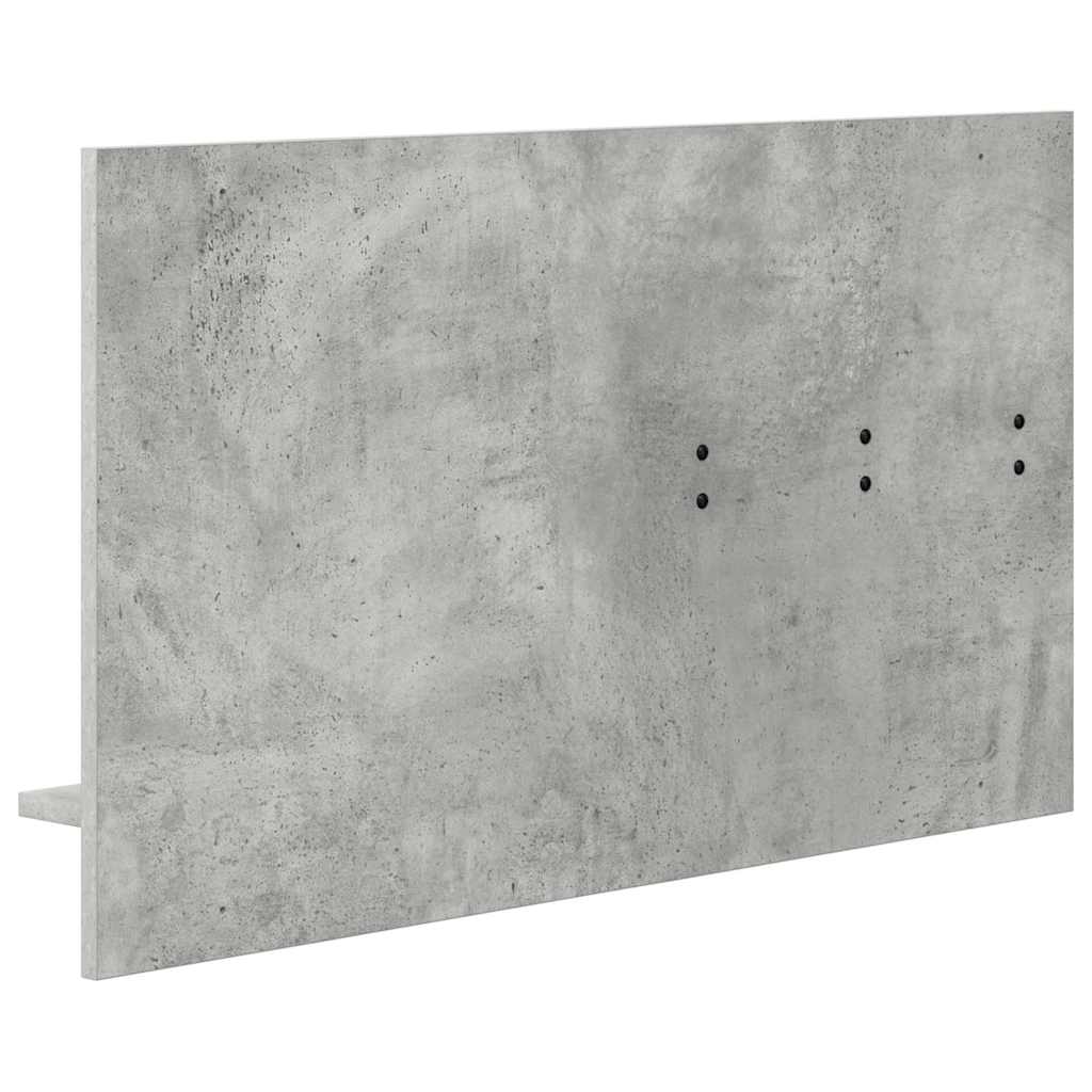 Porte-manteau mural avec étagère Gris béton 90 x 10 x 50 cm - XIOS