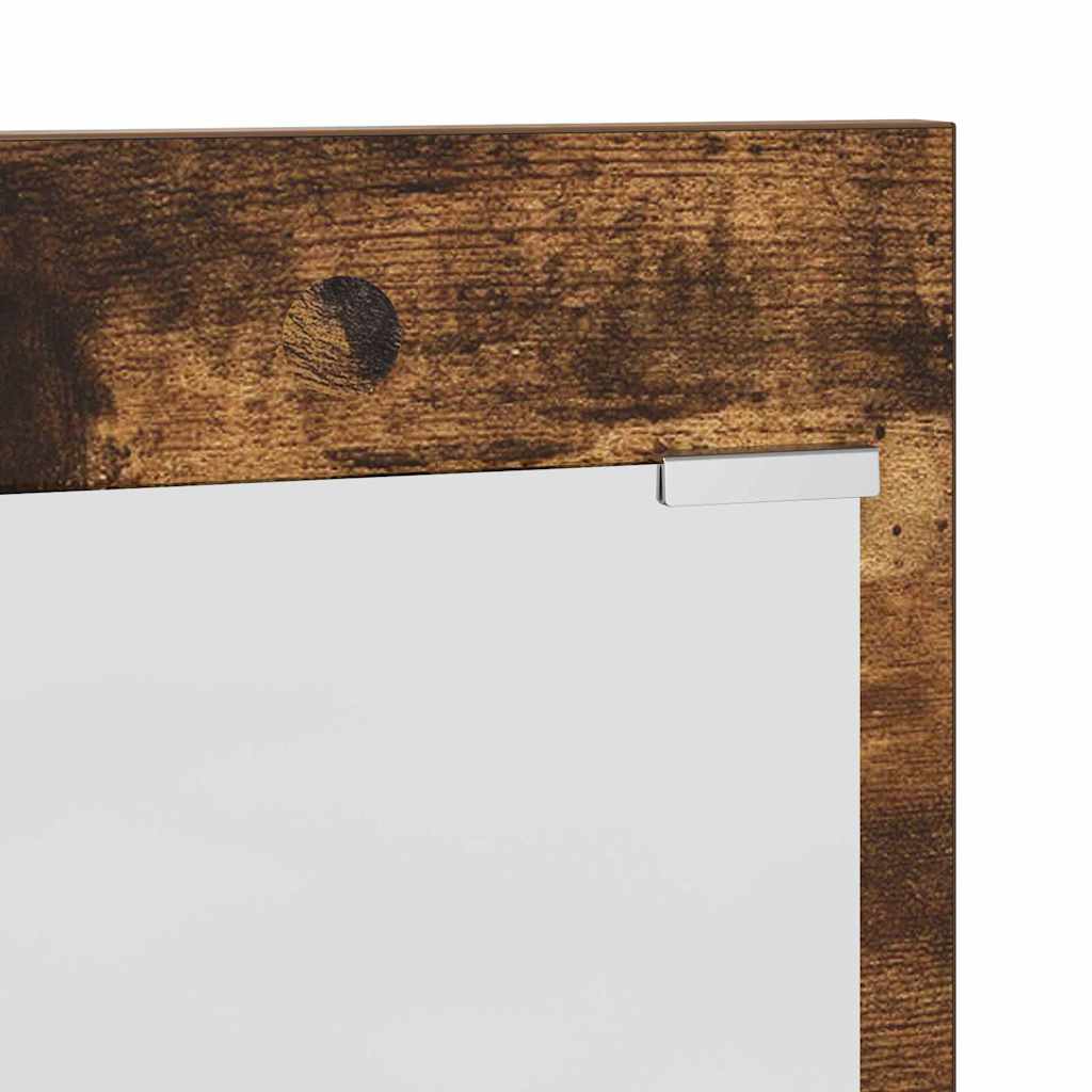 Porte-manteau mural avec étagère Chêne fumé 90 x 10 x 50 cm - XIOS
