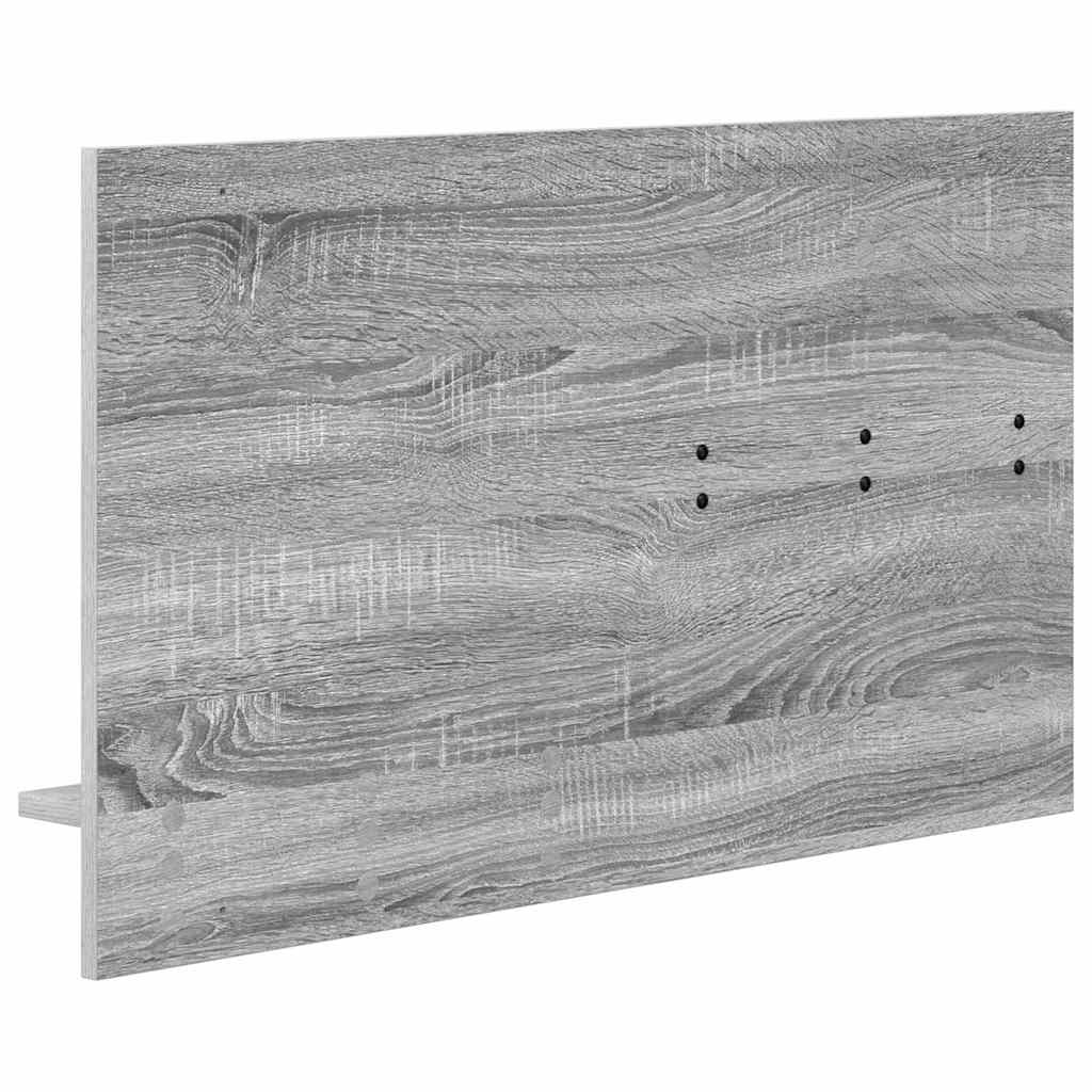 Porte-manteau mural avec étagère Sonoma gris 90 x 10 x 50 cm - XIOS