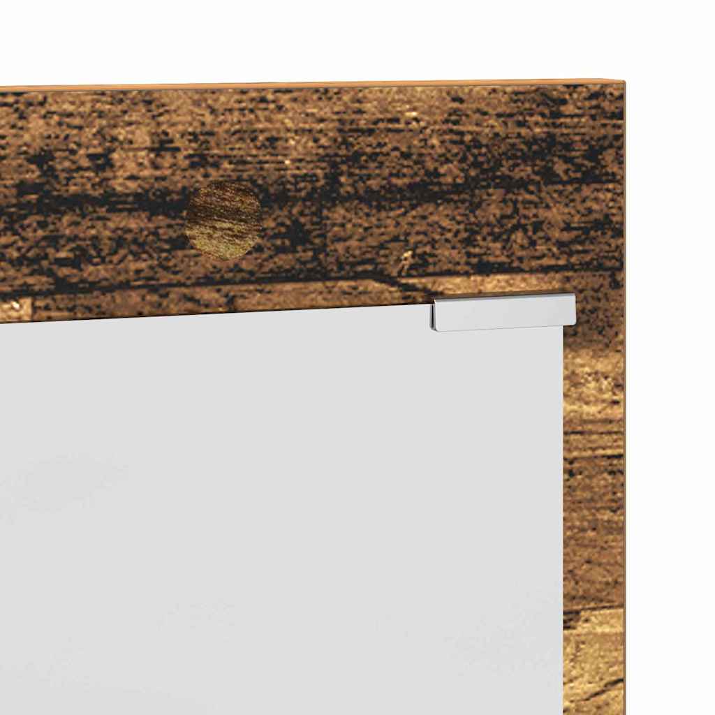 Porte-manteau mural avec étagère Bois ancien 90 x 10 x 50 cm - XIOS