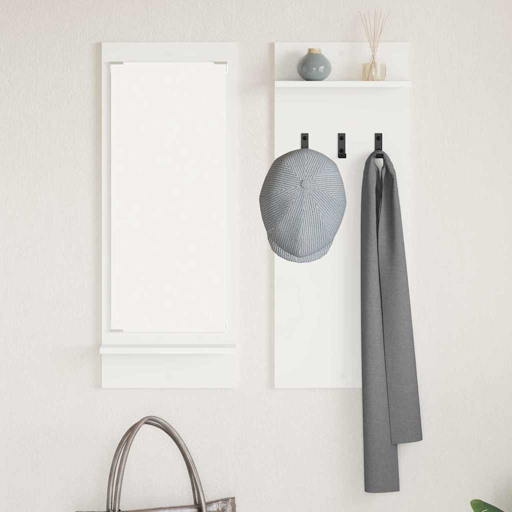 Porte-manteau mural Blanc 70 x 10 x 90 cm Bois d'ingénierie - XIOS