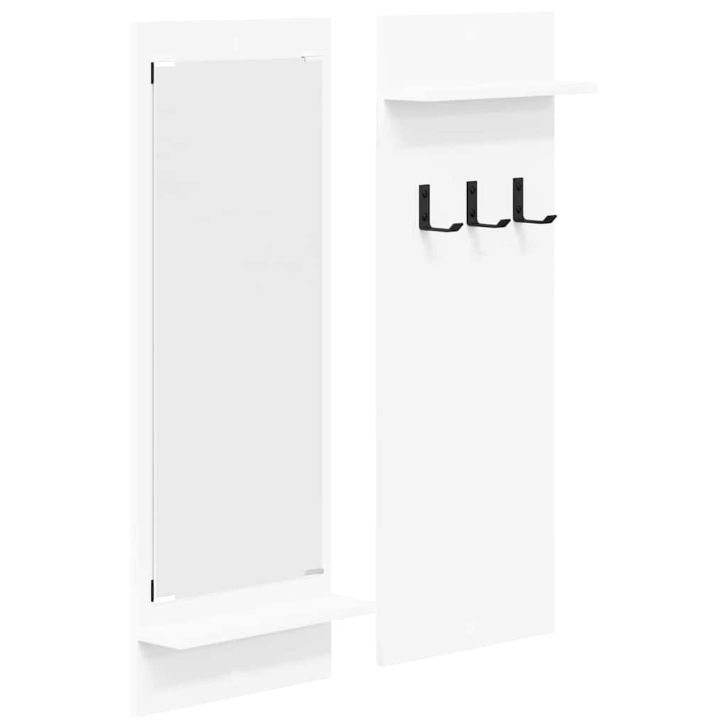 Porte-manteau mural Blanc 70 x 10 x 90 cm Bois d'ingénierie - XIOS