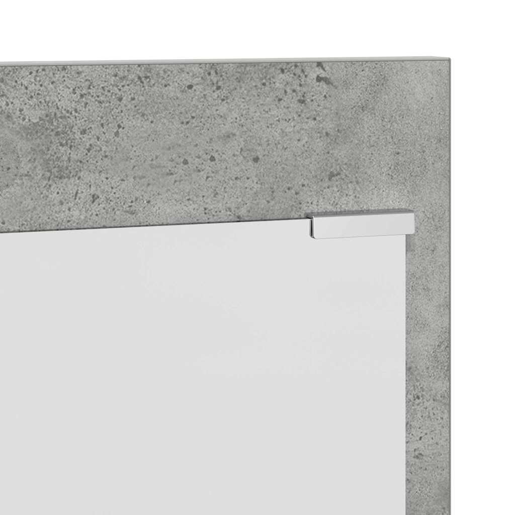 Porte-manteau mural avec étagère Gris béton 70 x 10 x 90 cm - XIOS