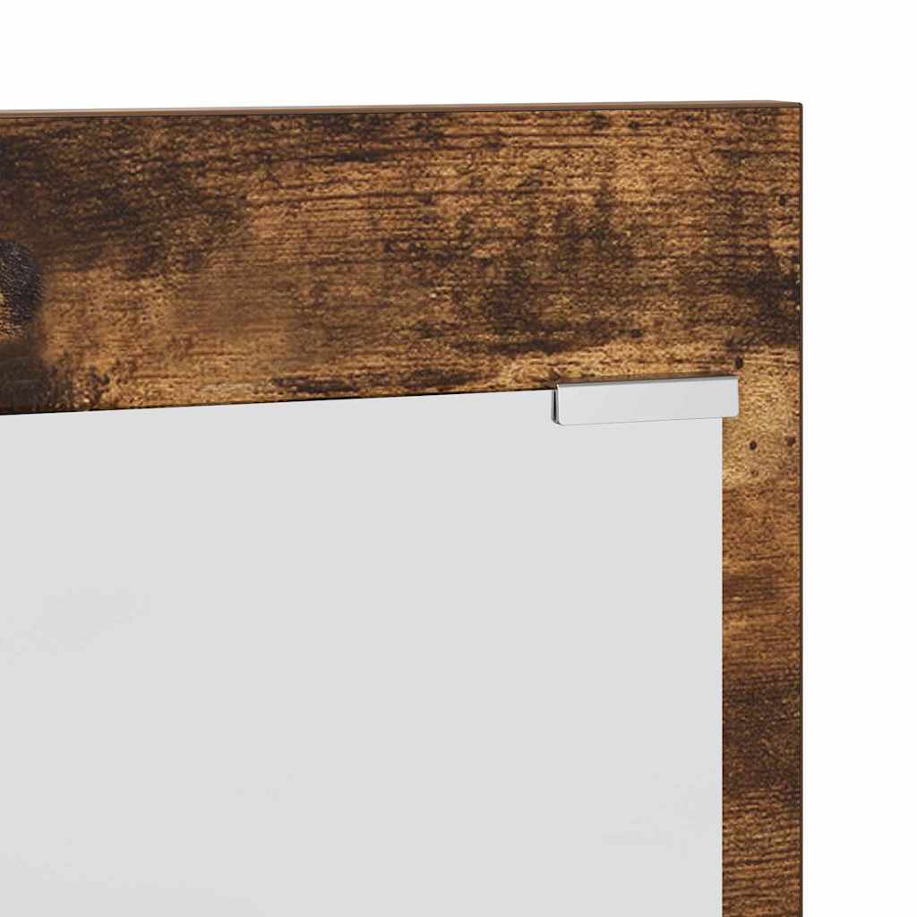 Porte-manteau mural avec étagère Chêne fumé 70 x 10 x 90 cm - XIOS