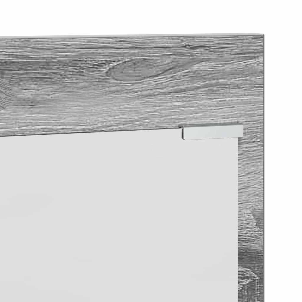 Porte-manteau mural avec étagère Gris Sonoma 70 x 10 x 90 cm - XIOS
