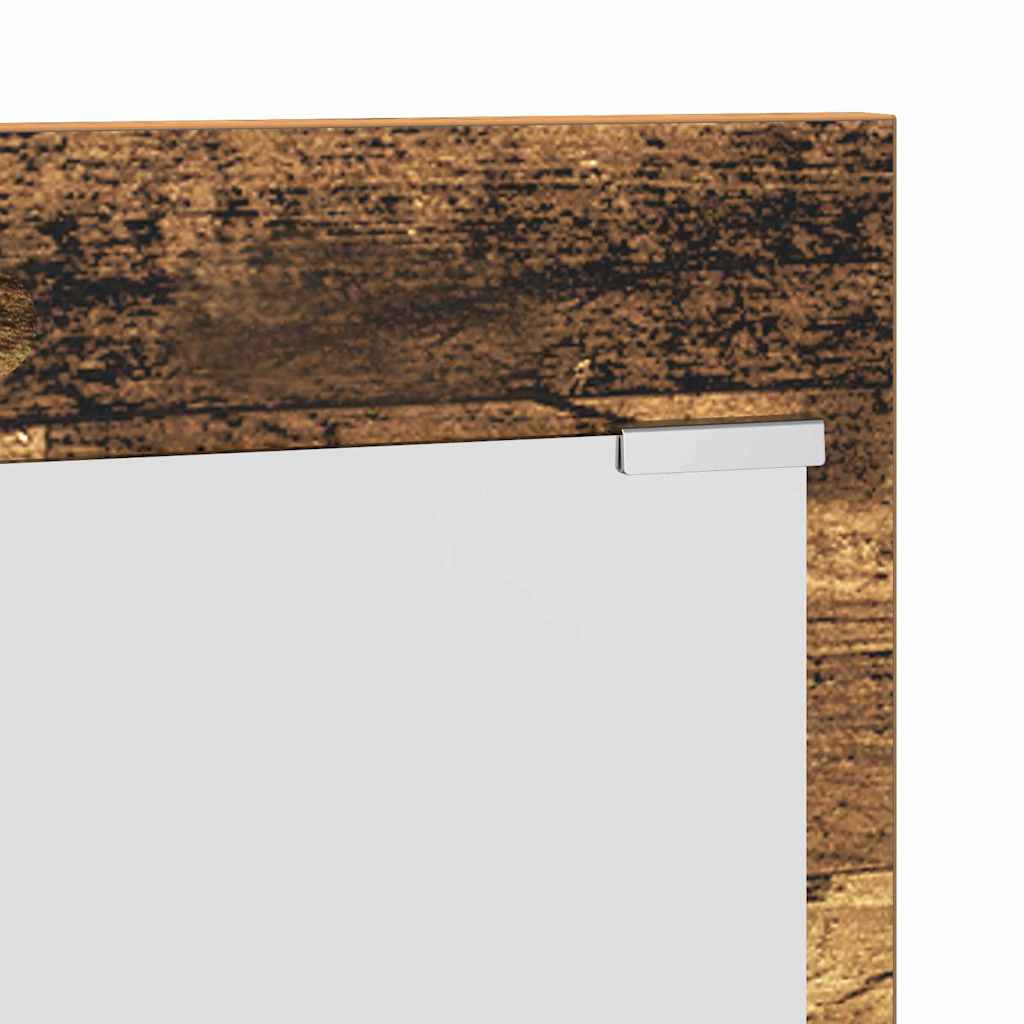 Porte-manteau mural avec étagère Bois ancien 70 x 10 x 90 cm - XIOS