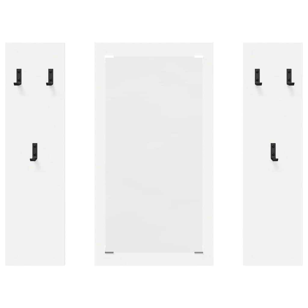 Porte-manteau mural Blanc 96 x 1,5 x 90 cm Bois d'ingénierie - XIOS