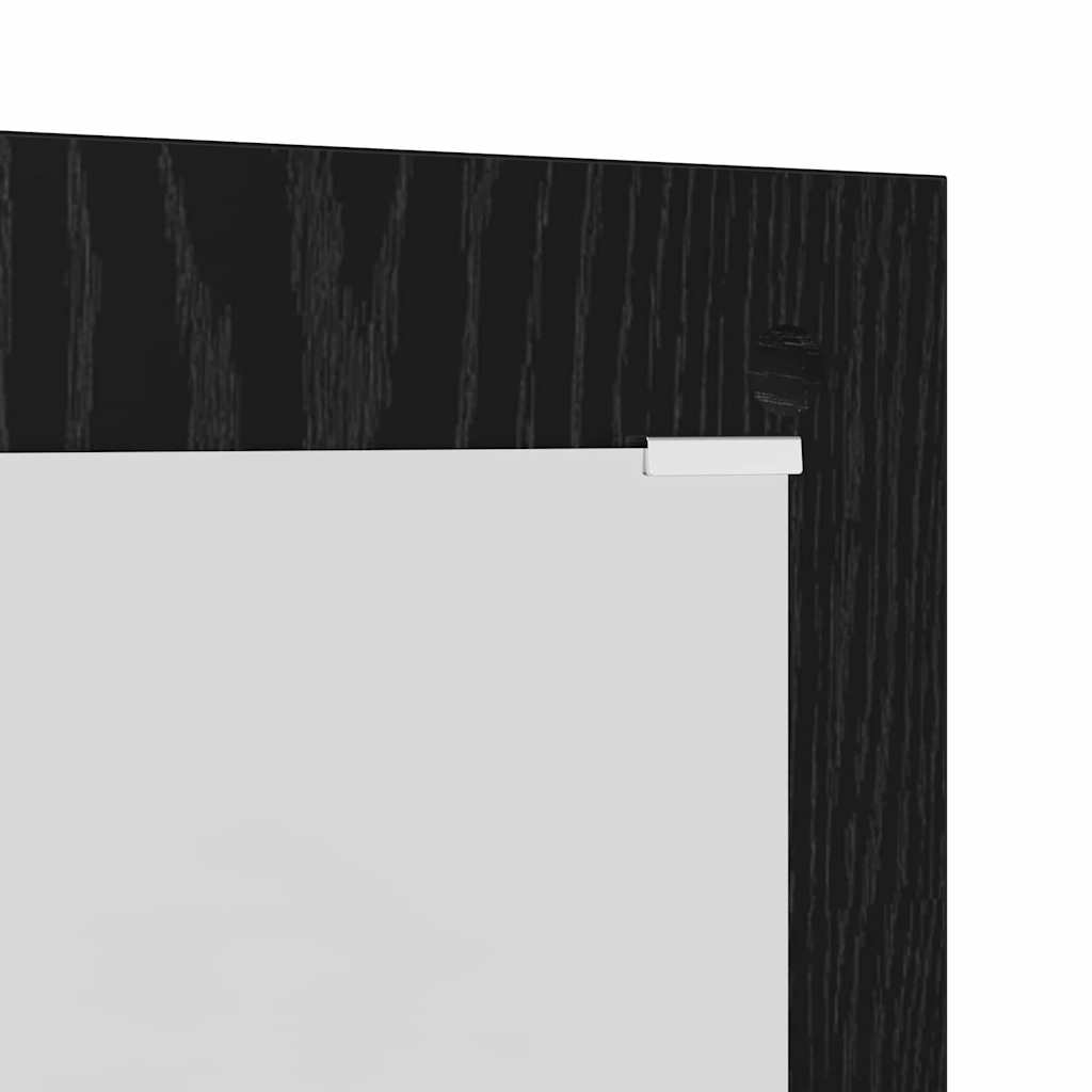 Porte-manteau mural Montage mural Chêne noir 96 x 1,5 x 90 cm - XIOS