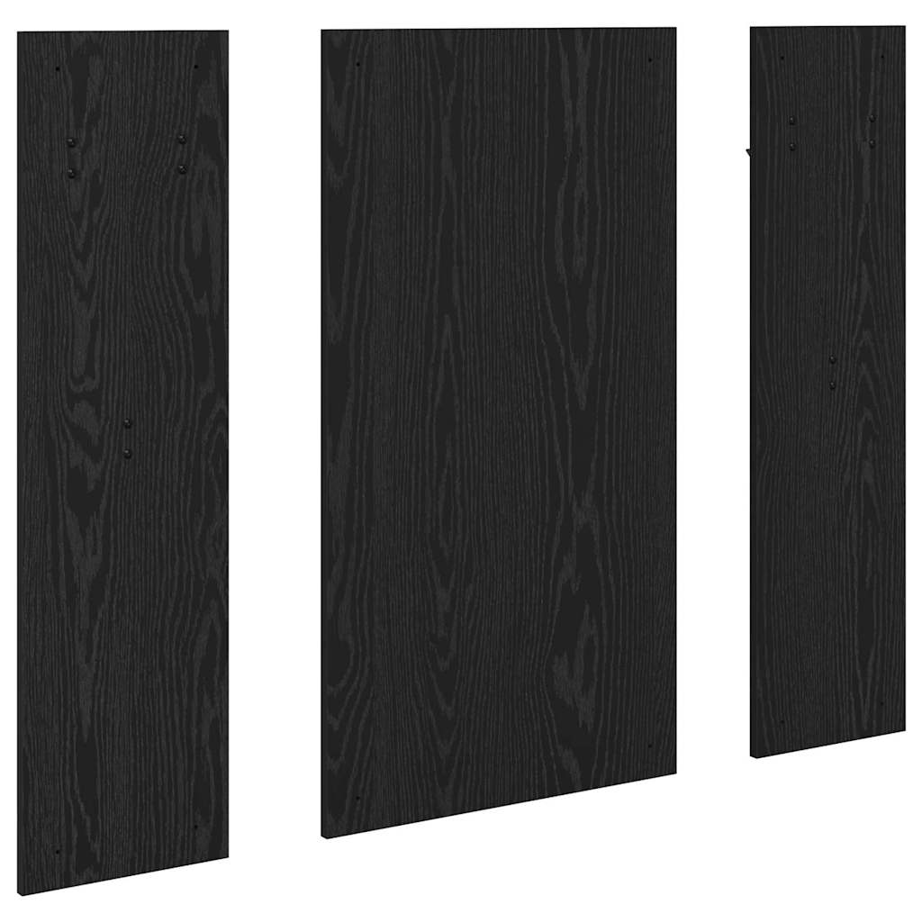 Porte-manteau mural Montage mural Chêne noir 96 x 1,5 x 90 cm - XIOS