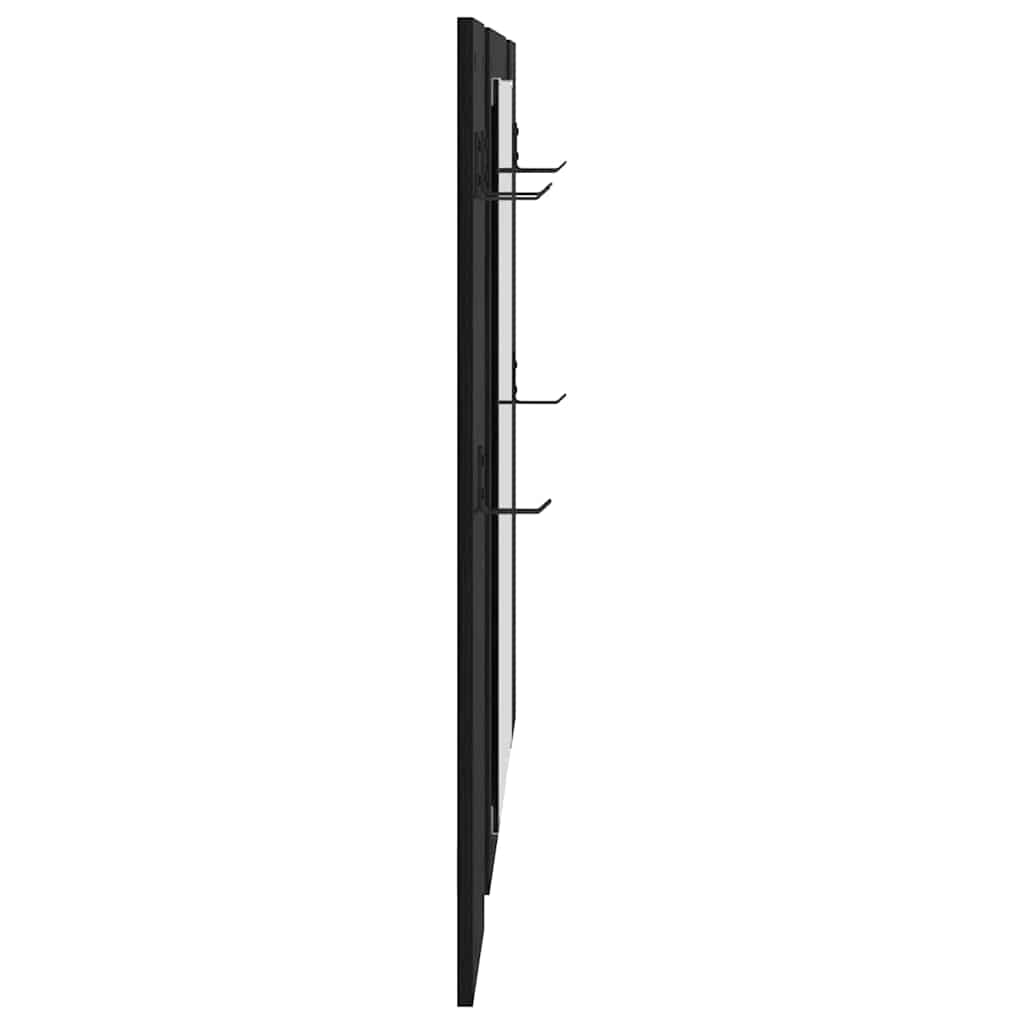 Porte-manteau mural Montage mural Chêne noir 96 x 1,5 x 90 cm - XIOS
