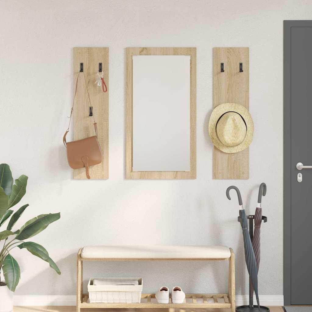 Porte-manteau mural Montage mural Chêne sonoma 96 x 1,5 x 90 cm - XIOS