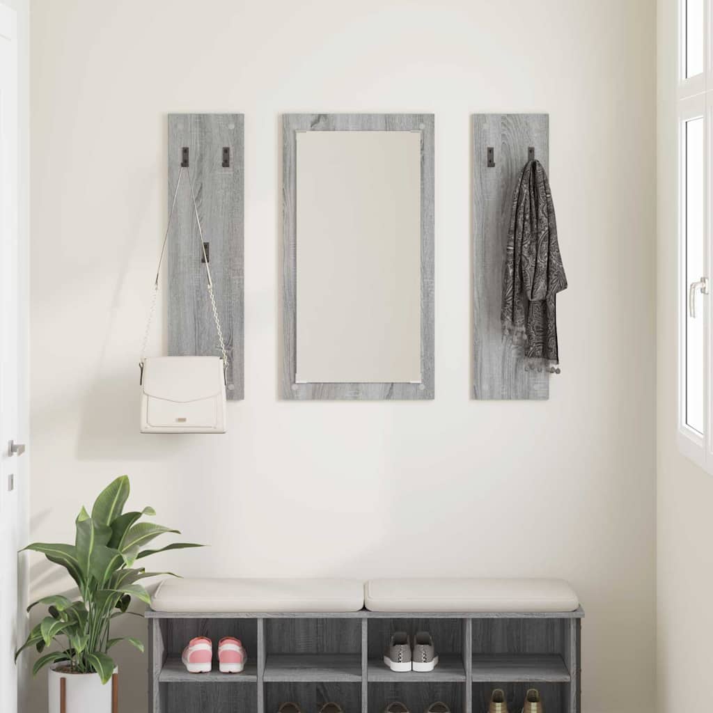 Porte-manteau mural Montage mural Sonoma gris 96 x 1,5 x 90 cm - XIOS