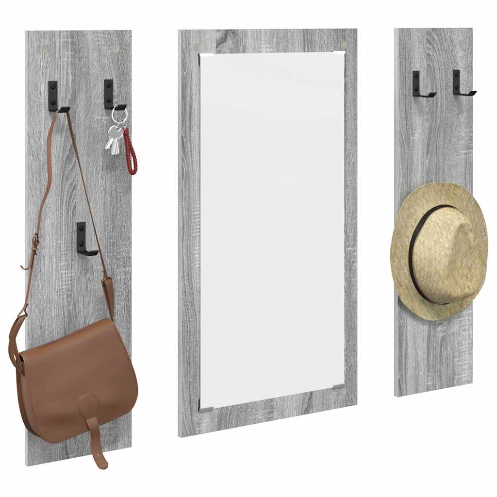 Porte-manteau mural Montage mural Sonoma gris 96 x 1,5 x 90 cm - XIOS