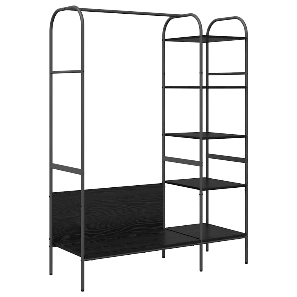 Porte-vêtements Noir 120 x 44 x 160 cm Bois d'ingénierie - XIOS
