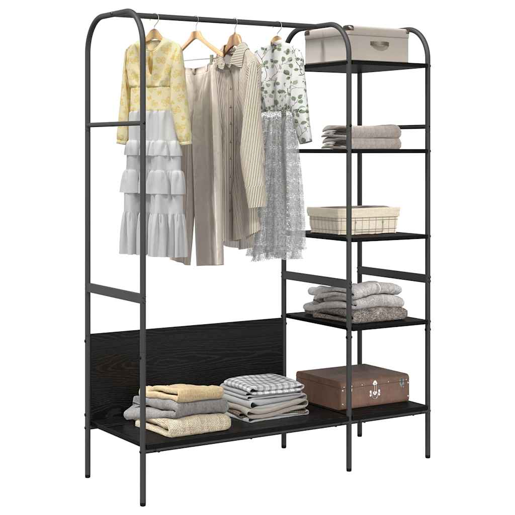 Porte-vêtements Noir 120 x 44 x 160 cm Bois d'ingénierie - XIOS