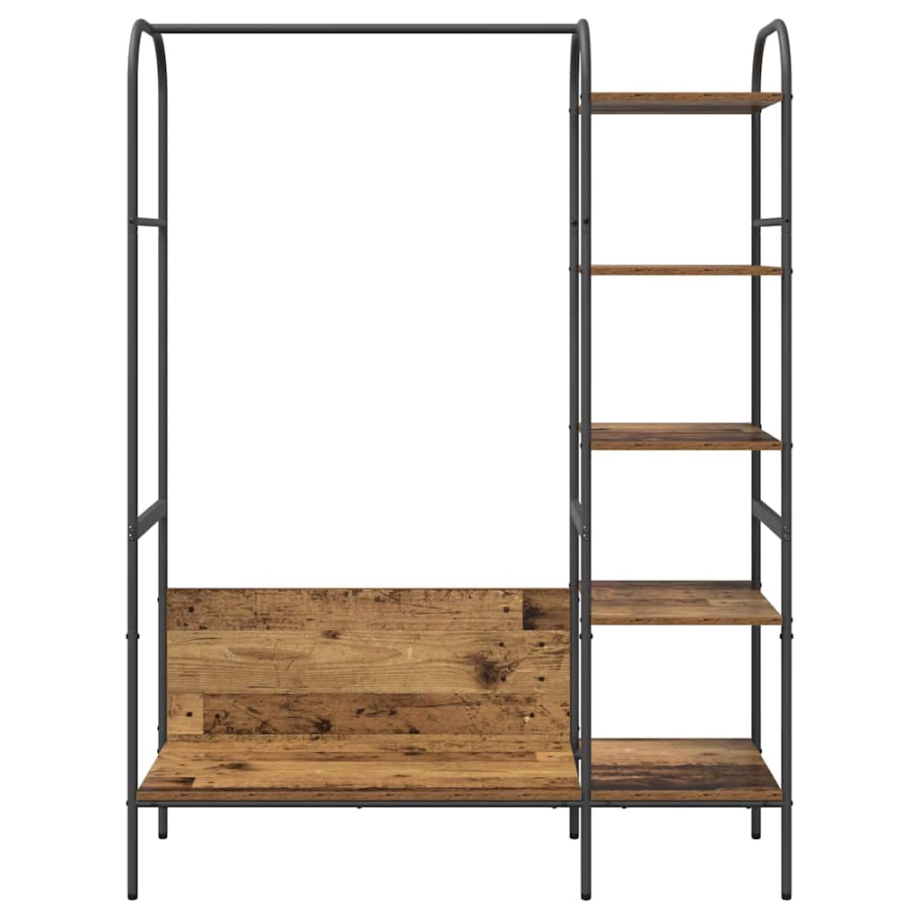 Porte-vêtements Marron 120 x 44 x 160 cm Bois d'ingénierie - XIOS