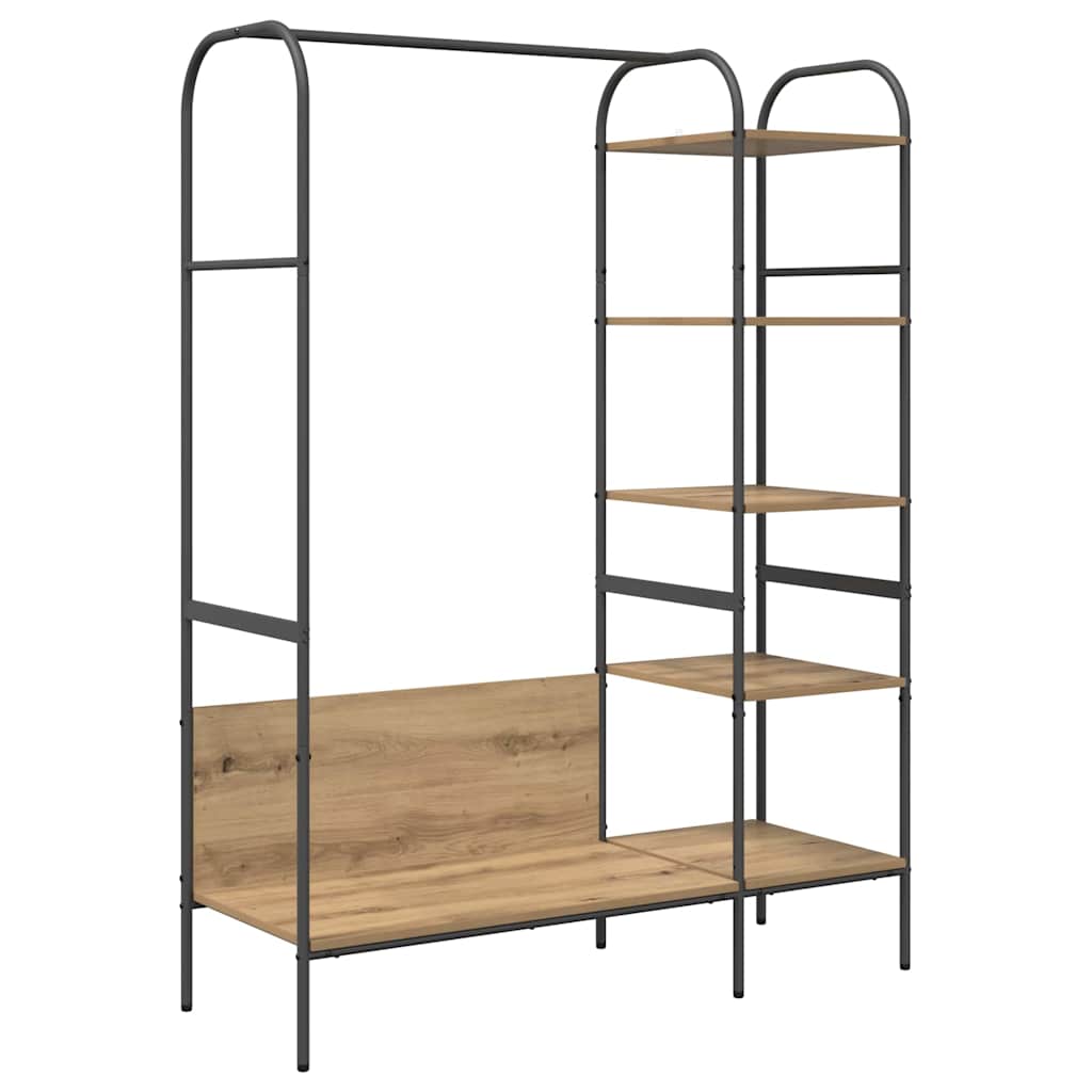 Porte-vêtements Beige 120 x 44 x 160 cm Bois d'ingénierie - XIOS