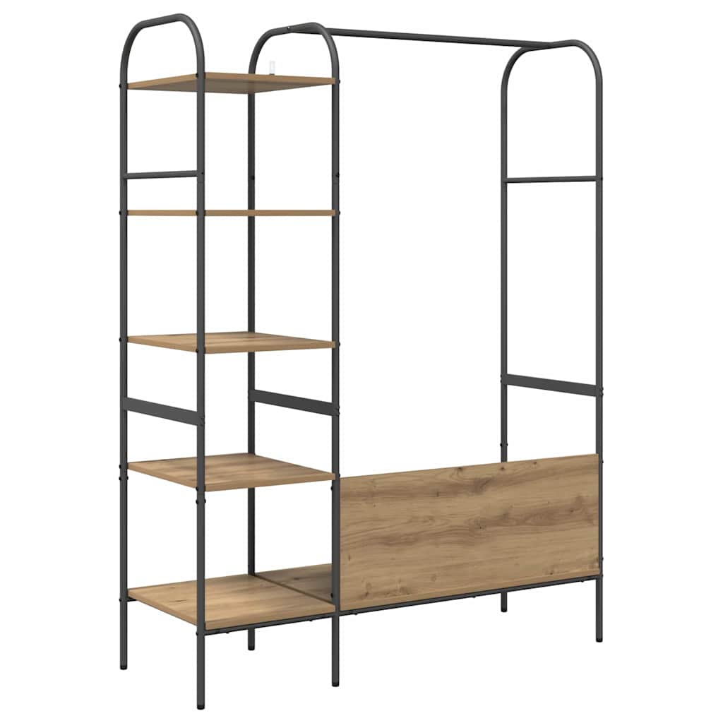 Porte-vêtements Beige 120 x 44 x 160 cm Bois d'ingénierie - XIOS