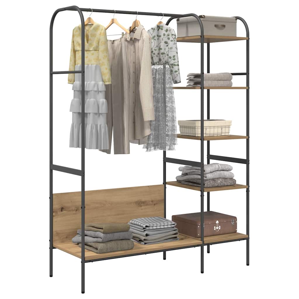 Porte-vêtements Beige 120 x 44 x 160 cm Bois d'ingénierie - XIOS