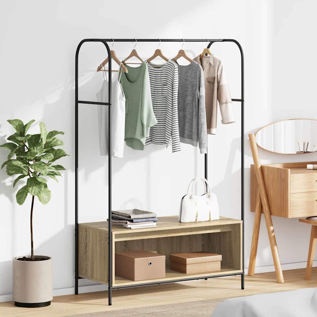 Porte-vêtements Marron 100 x 44 x 160 cm Bois d'ingénierie - XIOS